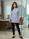 Azure Pinstripe Tunic
