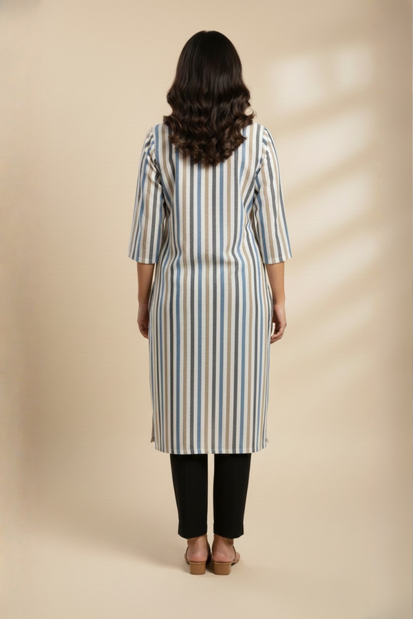 Elegant Daily Striped Kurti