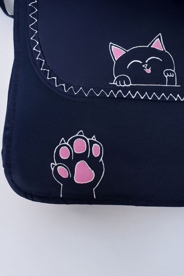 Whimsical Cat Messenger Bag