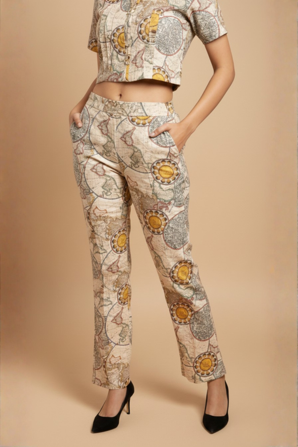 Vibrant Paisley Print Cotton Co-ord Set