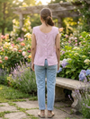 Dusty Rose Mixed Stripe Tunic