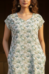 Sage Bloom Cotton Kurti