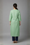 Serene Green Textured Kurti