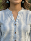 Sky-High Breathable Striped Tunic