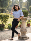Aura Blue Crop Top