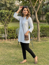 Sky-High Breathable Striped Tunic