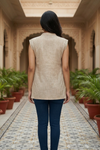 Natural KhakiLinen-Cotton Kurti