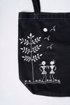Warli Rhythms Tote Bag