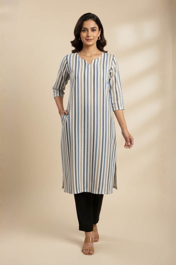 Elegant Daily Striped Kurti