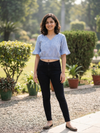 Aura Blue Crop Top