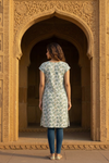 Sage Bloom Cotton Kurti