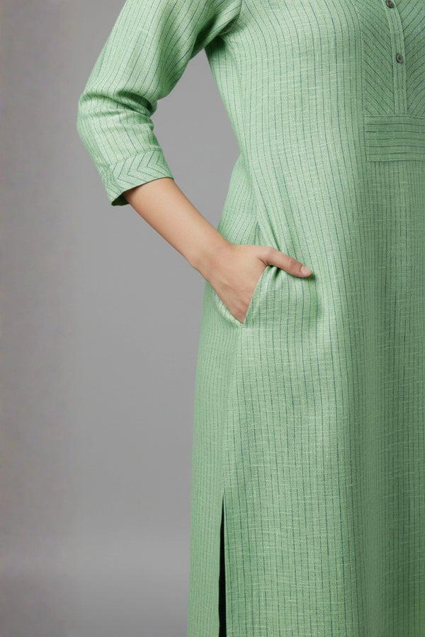 Serene Green Textured Kurti