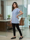 Azure Pinstripe Tunic