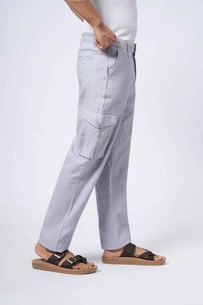 Dusty Blue Classic Cargo Pants